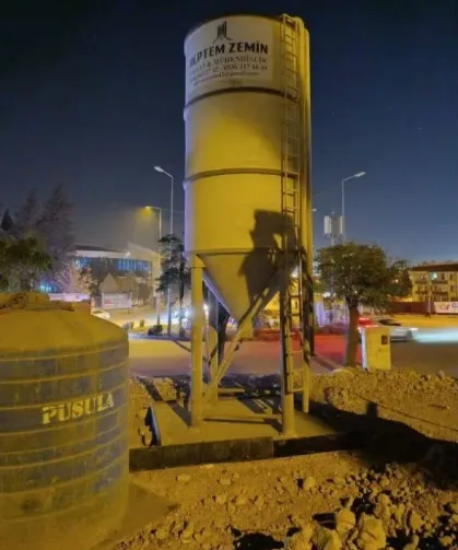 Defne'de Gece Yarısı, Okul Yanına Beton Santrali Kuruldu!