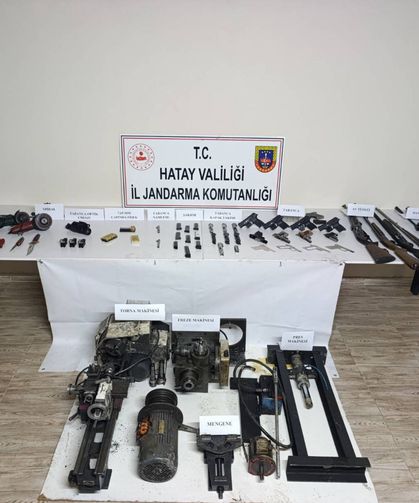 Payas’ta Evini Silah Atölyesine Çeviren Şahsa Suçüstü  !