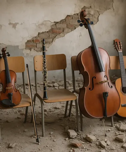 Hatay’da Müziğin Sesi Kesildi: Enstrümanlar Öğretmensiz Kaldı