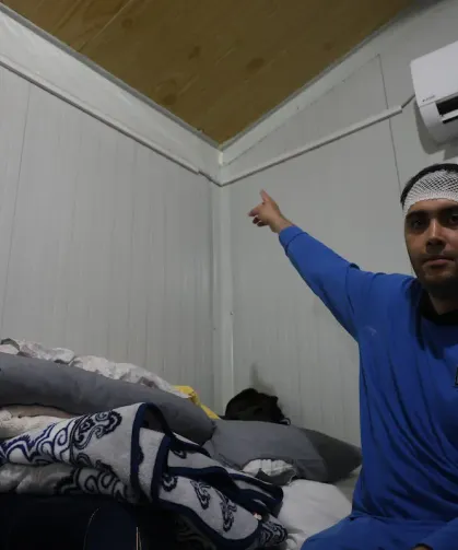 Hatay'da Konteyneri Delen Yorgun Mermi Kafasına İsabet Etti