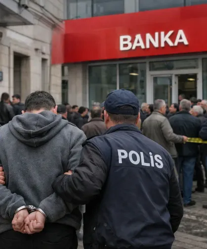 Hatay'ın Yayladağı İlçesinde Banka Soygunu!
