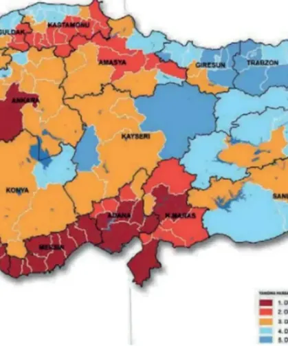 Hatay 1. Derece Risk Bölgesinde!
