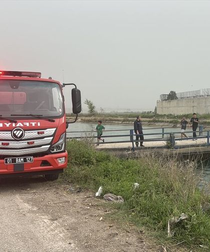 Adana'da sulama kanalında kaybolan genç için arama çalışması başlatıldı