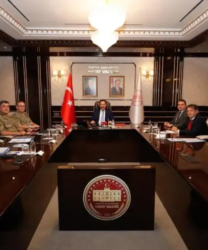 Hatay'da Vali Masatlı Başkanlığında Güvenlik Toplantısı Gerçekleştirildi!
