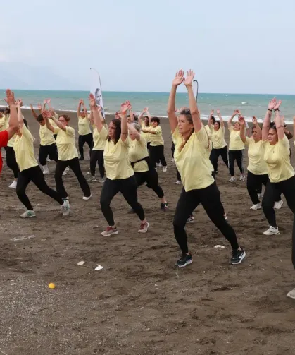Samandağ Çevlik’teki Sabah Sporu Etkinliğine Yoğun Katılım!