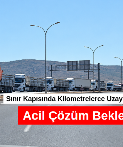 Sınır Kapısında Kilometrelerce Uzayan Tır Kuyruğu: Acil Çözüm Bekleniyor!