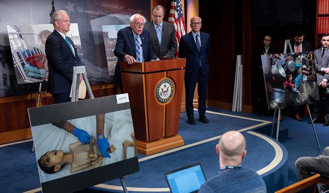 ABD'li senatör Sanders, Gazze'deki insani krizi AA'nın fotoğraflarıyla anlattı