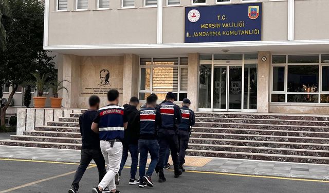 Mersin'de terör örgütü PKK/KCK operasyonunda 5 zanlı tutuklandı