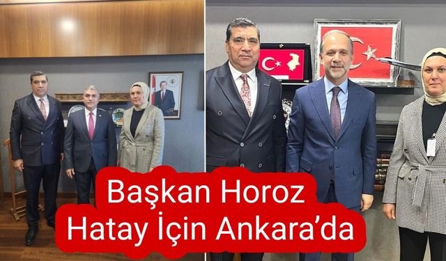 Başkan Horoz Hatay İçin Ankara’da