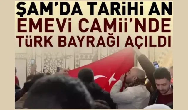 Şam'da Tarihi An: Emevi Camii'nde Cuma Namazı ve Türk Bayrağı!