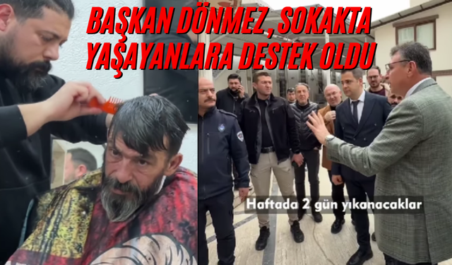 Başkan Dönmez, Sokakta Yaşayanlara Destek Oldu