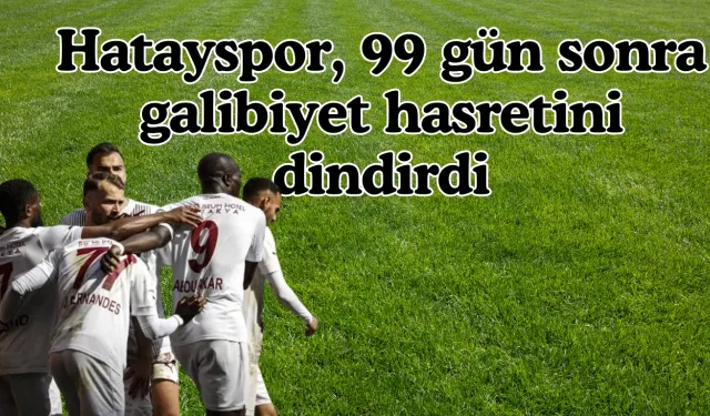Hatayspor, 99 gün sonra galibiyet hasretini dindirdi