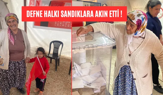 Defne Halkı Sandıklara Akın Etti !