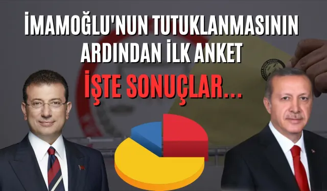 İmamoğlu'nun Tutuklanmasının Ardından İlk Anket: İşte Sonuçlar...