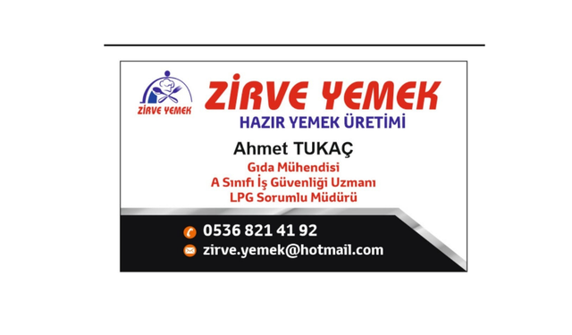 Zirve Yemek - Hazır Yemek Üretimi
