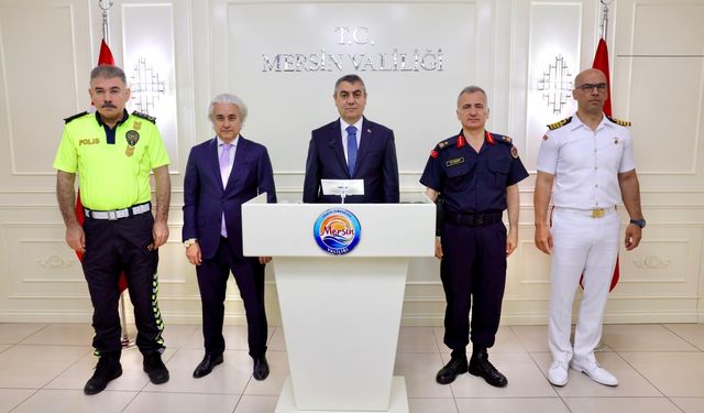Mersin Valisi Atilla Toros, 4 aylık asayiş çalışmalarını açıkladı