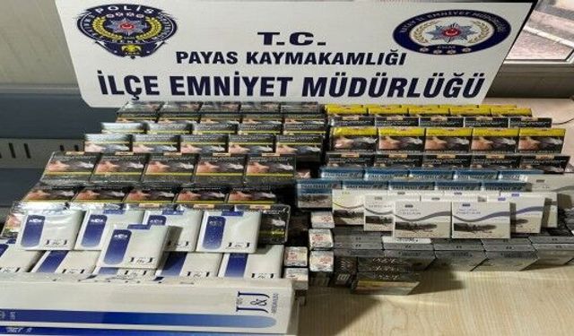 Payas’ta Gümrük Kaçağı Sigara Operasyonu