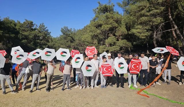 Hatay’da Uçurtmalar Filistin İçin Gökyüzüne Yükseldi