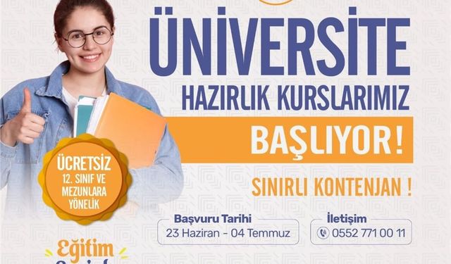 Antakya'da Üniversite Hazırlık Kursları Başlıyor