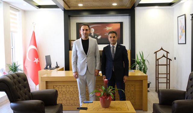 Başkan Özgün'den Kaymakam Murat’a Ziyaret