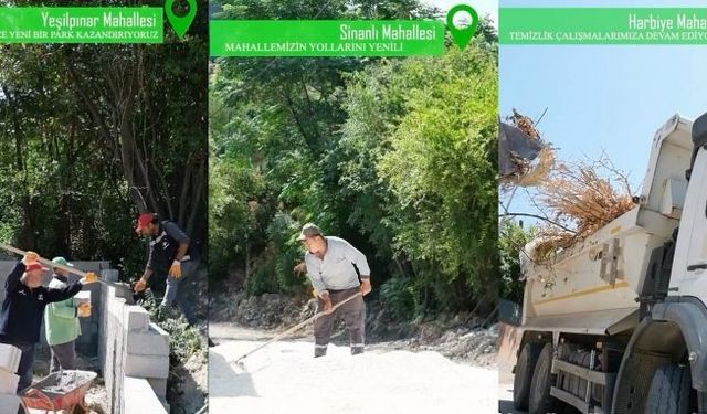 Defne'de Altyapıdan Temizliğe Hizmet Seferberliği