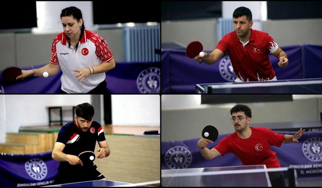 İşitme Engelli Masa Tenisi Milli Takımı, olimpiyatlara madalya hedefiyle hazırlanıyor