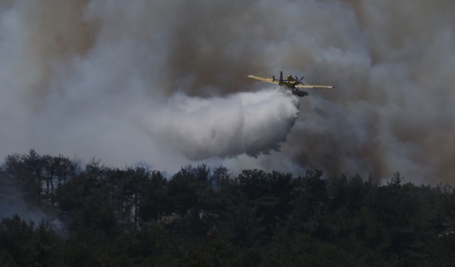 GÜNCELLEME 6 - Çanakkale'de çıkan orman yangınına müdahale ediliyor