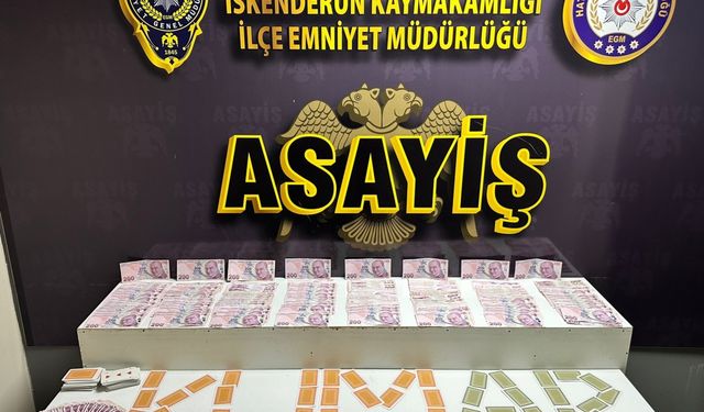 İskenderun'da kumar oynayan 5 kişiye 46 bin 235 lira ceza verildi