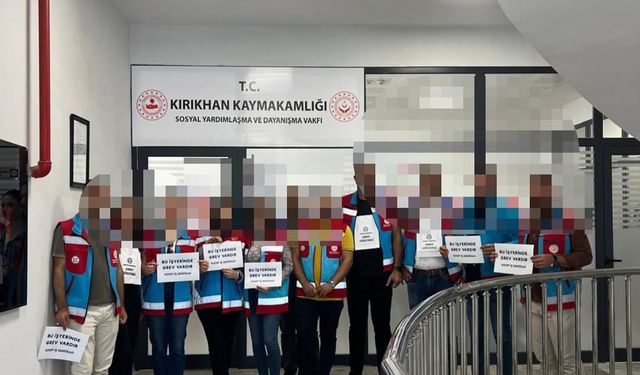 Kırıkhan’da SYDV Çalışanları Grevde