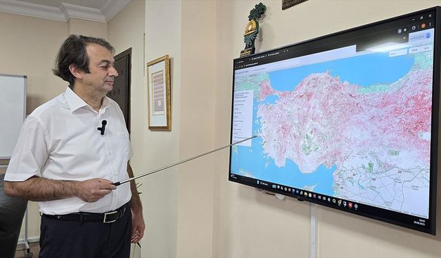 Uydu verilerinden yararlanılarak geliştirilen yazılımla Türkiye'nin 'kuraklık haritası' çıkarıldı
