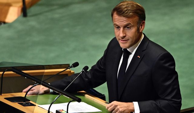 Fransa Cumhurbaşkanı Emmanuel Macron, Filistin Devleti'ni tanıdıklarını duyurdu