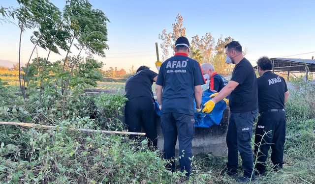 Osmaniye'de 6 gündür kayıp olan kişinin cesedi sulama kanalında bulundu