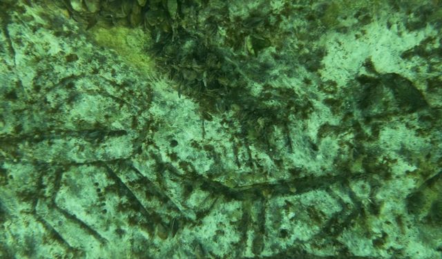 Adıyaman'da Paleolitik döneme ait olduğu değerlendirilen kaya resimleri su altında görüntülendi