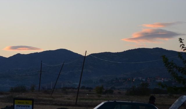 Çorum'da mercek bulutu görüntülendi