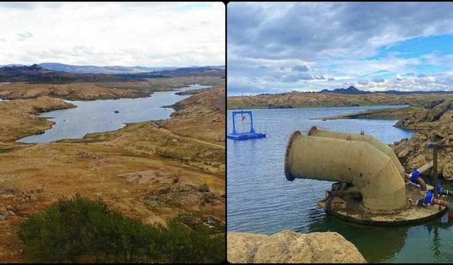 Kayalıköy Barajı'nda su kritik seviye düştü