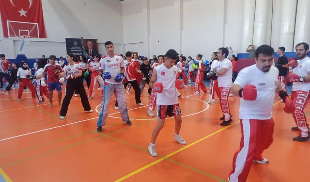 Kick boksta siyah kuşak 'dan' sınavları Osmaniye'de yapıldı