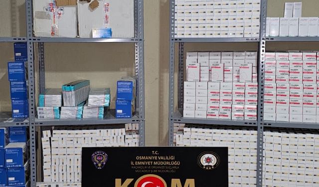 Osmaniye'de son kullanma tarihi geçmiş 250 bin ilaç ele geçirildi