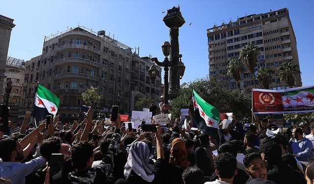Suriye'de terör örgütü PKK/YPG protesto edildi