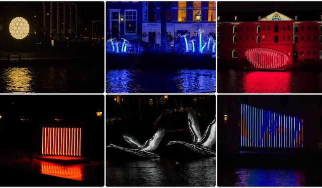 Hollanda'da 'Amsterdam Işık Festivali' başladı