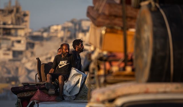 İsrail'in 'Sarı Hat'tı genişletmesi nedeniyle Gazze'de Filistinliler yeniden göçe zorlanıyor