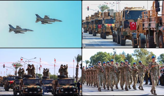 KKTC'nin 42. kuruluş yıl dönümü ve 15 Kasım Cumhuriyet Bayramı törenlerle kutlandı