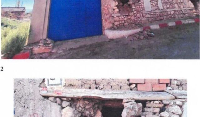 Köydeki bir evin temelindeki tarihi taşı yerinden söken muhtar tutuklandı