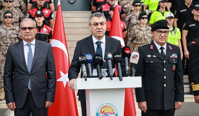 Mersin Valisi Atilla Toros, 10 aylık asayiş olaylarını değerlendirdi: