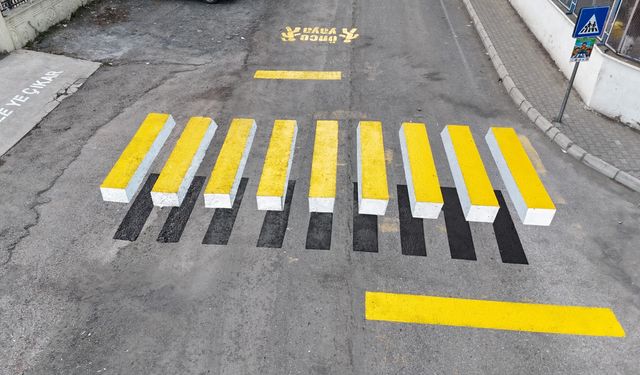 Hatay’da 3 Boyutlu Yaya Geçidiyle Trafikte Farkındalık!