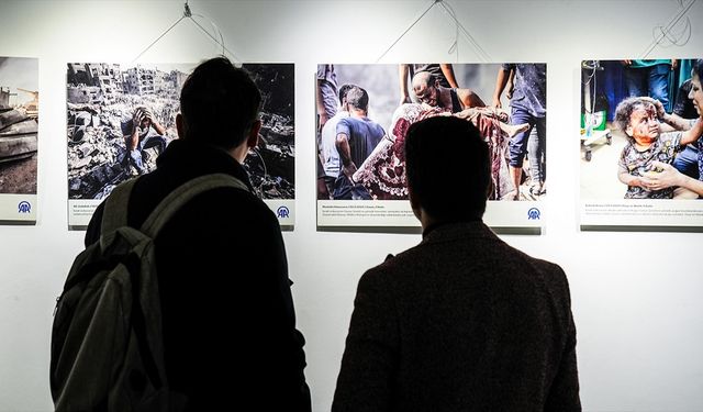 AA'nın 'Tanık' kitabındaki görsellerden oluşan sergi Bağcılar'da açıldı