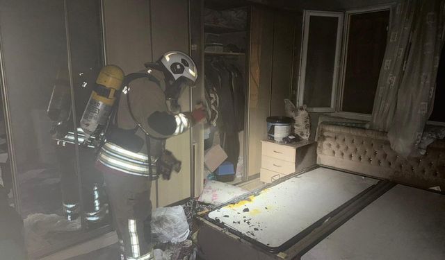 Antakya’da ev yangını