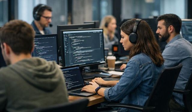 Bilgi ve iletişim sektöründe çalışan sayısı yıllık bazda 65 aydır artıyor