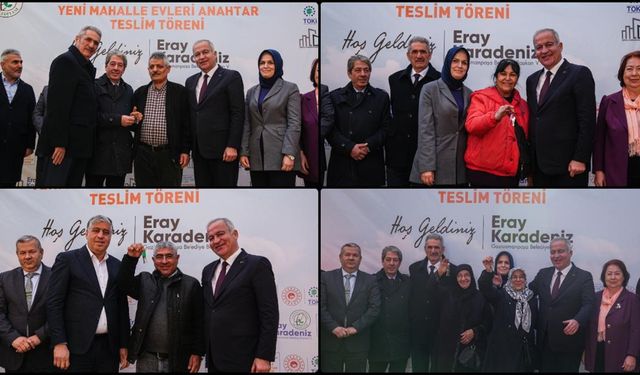 Gaziosmanpaşa'da kentsel dönüşümü tamamlanan konutlar hak sahiplerine teslim edildi