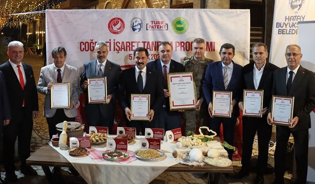 Hatay'da coğrafi işaret tescili alan 7 ürün tanıtıldı
