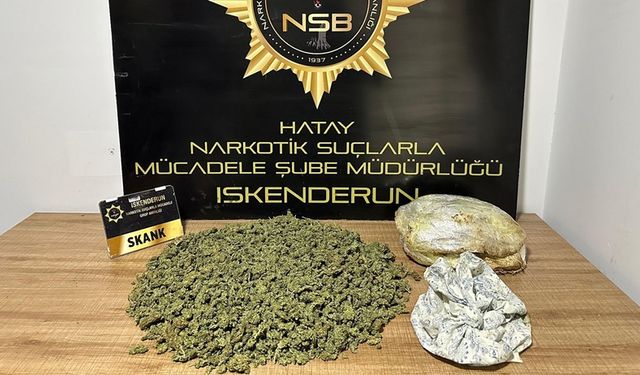 Hatay’da uyuşturucu operasyonu: 2 tutuklama